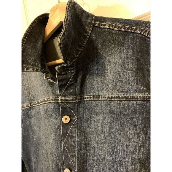 Marithe Francois Girbaud Denim jean Jacket, Blue Women Sz‎ XL - Picture 7 of 9